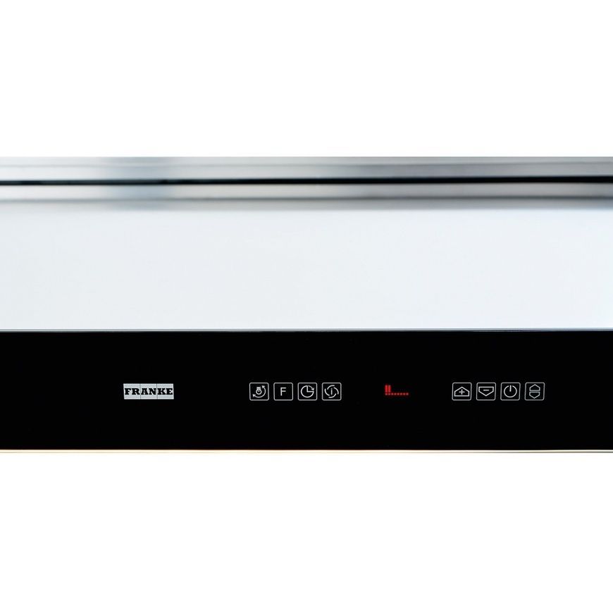 Кухонна витяжка Franke Downdraft FDW 908 IB XS (110.0365.588) нерж. сталь / чорне скло для монтажу в стільницю 110.0365.588 фото
