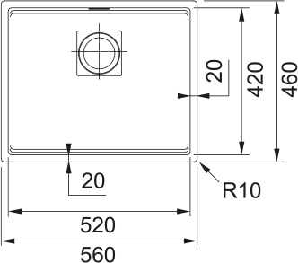 Кухонна мийка Franke KUBUS 2 KNG 110-52 (125.0517.044) Онікс - (коландер та килимок Rollmat у комплекті) 125.0517.044 фото