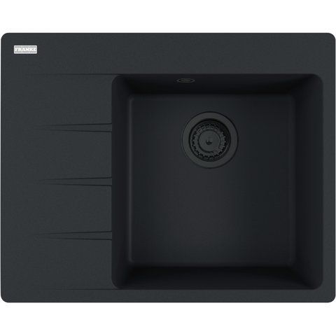 Кухонна мийка Franke Centro CNG 611-62 TL Black Edition, Чорний матовий (114.0699.240) - крило ліворуч 114.0699.240 фото