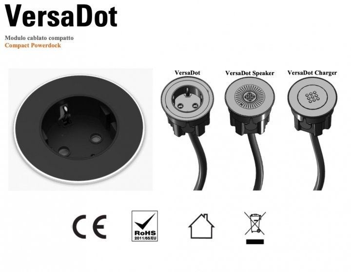 Вбудована колонка ASA VERSADOT SPEAKER чорна 060.30S.00006 060.30S.00006 фото