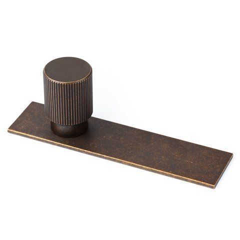 Ручка-кнопка VIEFE Arpa Plate 22 ММ (0588.022.L623) Антична латунь 0588.022.L623 фото