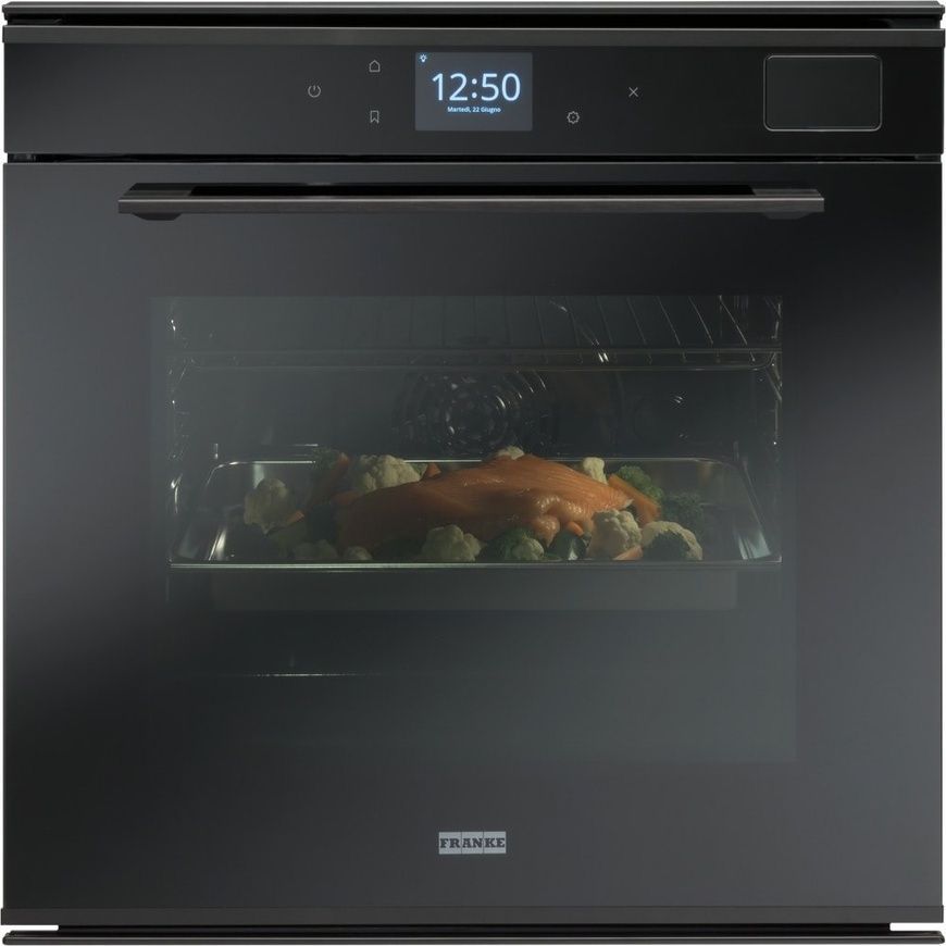 Духова шафа Franke Mythos FMY 99 HS BK (116.0613.707) скло, чорний, з функціями пароварки 116.0613.707 фото